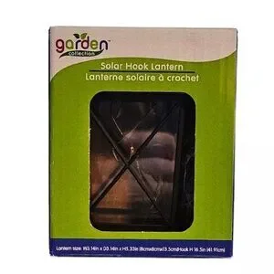 2 PACKS Of Garden Collection Solar Hook Lantern NEW In Box