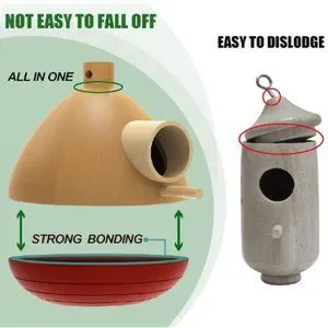 2 Pk - Hummingbird Houses - Wooden Birdhouses For Outside
