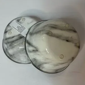 2 Pk Hydro Selecta Pet Bowl With Silicone Feet & HydroFilm 450ML Marble/Gray NEW