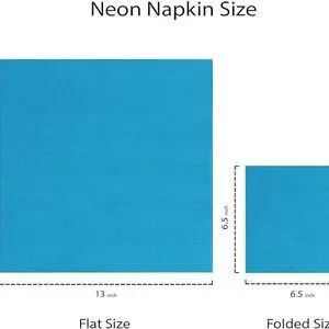 2-Ply Disposable Four Fold Square Color Paper Luncheon Napkins 13 X 13 Unfolded