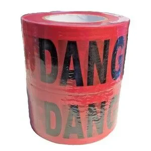 2 Roll Set Halloween - Red Danger Do Not Enter Tape 3"x1000 Ft. Roll X 2 Rolls