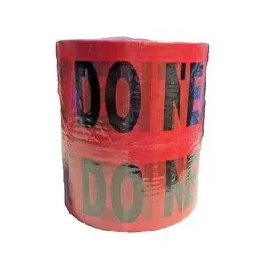 2 Roll Set Halloween - Red Danger Do Not Enter Tape 3"x1000 Ft. Roll X 2 Rolls