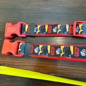 2 Star Wars Red And Black Dog Collars