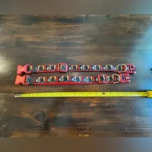 2 Star Wars Red And Black Dog Collars