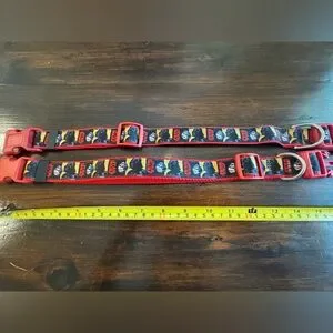 2 Star Wars Red And Black Dog Collars