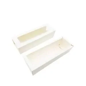 20 Pcs Macaron Boxes for Gift Giving Bakery Candy Box with Clear Window Treat
