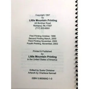 2002 Old-Fashioned Amish Mennonite Cookin Sugarless Recipes Cookbook
