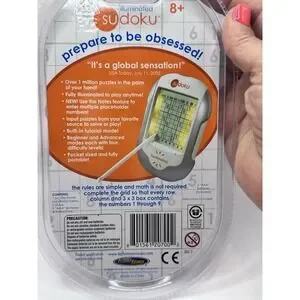 2006 Illuminated Sudoku Hand Held Game Touchscreen W/Stylus Brand New Fast Ship