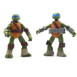 2012 Teenage Mutant Ninja Turtles TMNT Lot of 2 Leonardo 5" Action Figures EUC