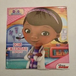 2016 DISNEY DOC McSTUFFINS 12 MONTH WALL CALENDAR-NEW-SEALED-2016*-VINTAGE 2016 DISNEY DOC McSTUFFINS 12 MONTH WALL CALENDAR-NEW-SEALED-2016*-VINTAGE