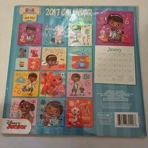 2017 DISNEY DOC McSTUFFINS WALL CALENDAR-2017-NEW-2017