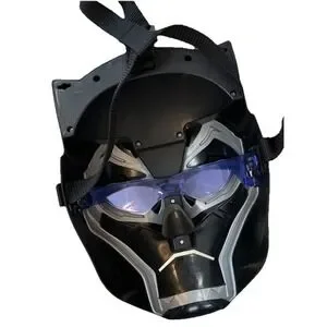 2017 Marvel Black Panther Light Up Electronic Mask Helmet Cosplay Comicon