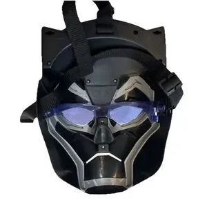 2017 Marvel Black Panther Light Up Electronic Mask Helmet Cosplay Comicon