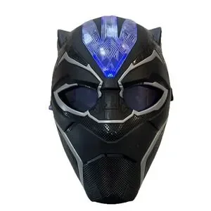 2017 Marvel Black Panther Light Up Electronic Mask Helmet Cosplay Comicon