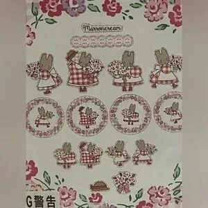 2018 Marron Cream Large Sticker Set