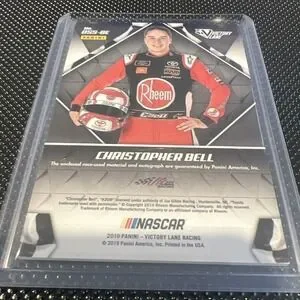 2018 Panini Victory Lane Dss-be Christopher Bell Autographed Card Nascar