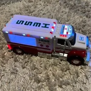 2020 Hess Ambulance Emergency Light Up Toy Truck Only