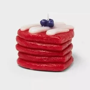 2025‎ Blueberry Heart Shaped Cake Figural Candle Unscented Valentines Day New