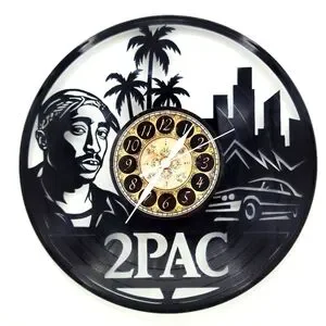 2PAC vinyl record clock