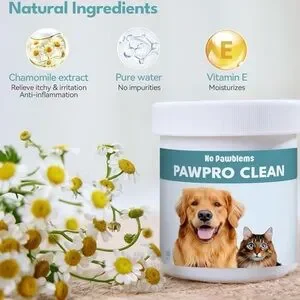 2x Ear Cleaner Finger Wipes 50 Count Dog & Cat Grooming Kit Itch Relief -100 Pcs