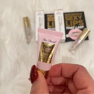 2x Too Faced Lip Injection And Plump & Prime Face Plumping Primer Serum