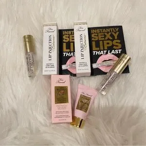 2x Too Faced Lip Injection and Plump & Prime Face Plumping Primer Serum