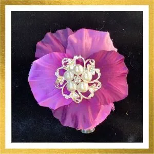 3/$20 Handmade FLOWER Floral HAIR CLIP Barrette