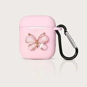 3/$25❗️Silicone Crystal Butterfly AirPods Case 1/2 Generation