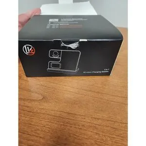 3 In 1 Wireless Charging Station For Phone Watch Or Earphones. In Box Used Onc