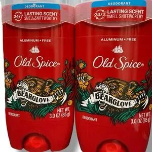 3 Pack Old Spice BEARGLOVE Deodorant Aluminum Free 24/7 Lasting Freshness 3oz