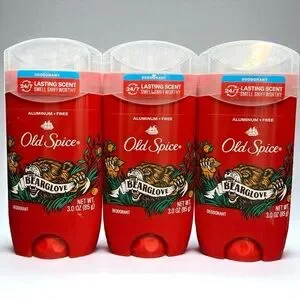 3 Pack Old Spice BEARGLOVE Deodorant Aluminum Free 24/7 Lasting Freshness 3oz