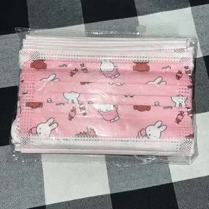 3 SEALED BAGS (10 In Each Bag) KID GIRL PINK DISPOSABLE MASKS