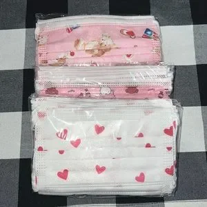 3 SEALED BAGS (10 in each bag) KID GIRL PINK DISPOSABLE MASKS