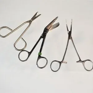 3 Vet Scissors Surgical Instruments Veterinarian Canine Feline Lot #1