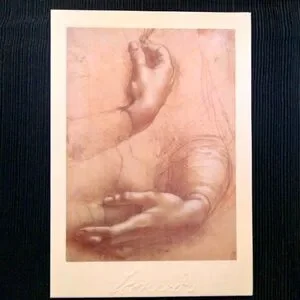 30 Note/Greeting Cards W/Envelopes Leonardo Da Vinci