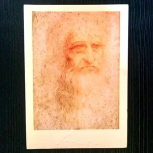 30 Note/Greeting Cards W/Envelopes Leonardo Da Vinci