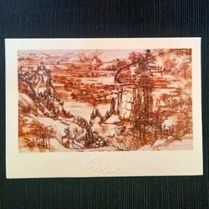 30 Note/Greeting Cards W/Envelopes Leonardo Da Vinci