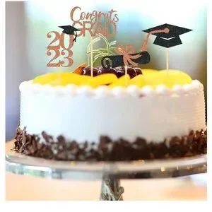 32 Pieces 2024 Diplomas Cap Cupcake Picks Cupcake Toppers Brand NEW