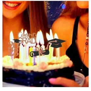 32 Pieces 2024 Diplomas Cap Cupcake Picks Cupcake Toppers Brand NEW
