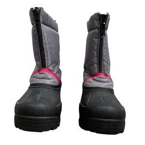 3M Thinsulate Northside Gray And Pink Kids Rain & Snow Boots