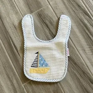 3marthas sailboat oversized big bib thick like new