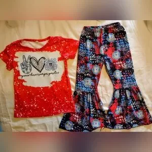 3T Childs Outfit Coast Guard Bell Bottoms & Top