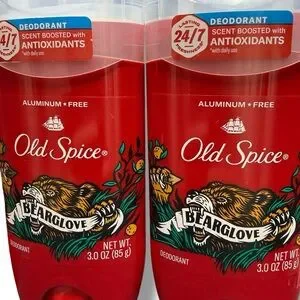 3x Old Spice BEARGLOVE Deodorant Aluminum Free 24/7 Lasting Freshness 3oz (3 Pk)