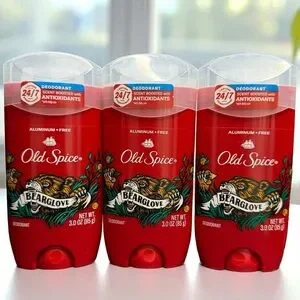 3x Old Spice BEARGLOVE Deodorant Aluminum Free 24/7 Lasting Freshness 3oz (3 Pk)