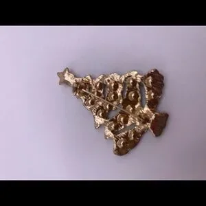 4/$20 Rhinestone Embellished Enamel Christmas Tree Pin