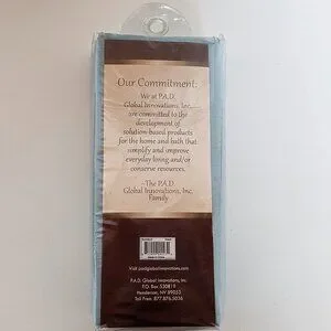 4/$20 - Solid Polyester Shower Curtain Liner In Ocean I 72-in L