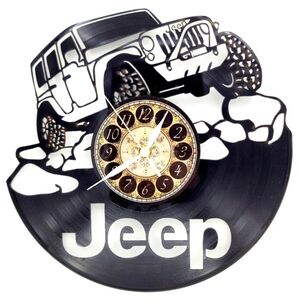 4 DOOR JEEP WRANGLER vinyl record clock