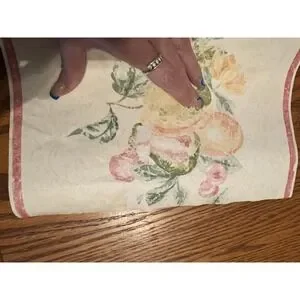 4-Gramercy Prepasted Fruit Wallpaper Pink White Green Border