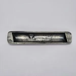 4" Metal Mezuzah Case W/ Pewter Colored Finish
