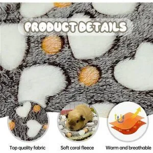 4 Pieces Guinea Pig Bunny Comfortable Bed Mats Pads Rabbit Warm Soft Bed Pad